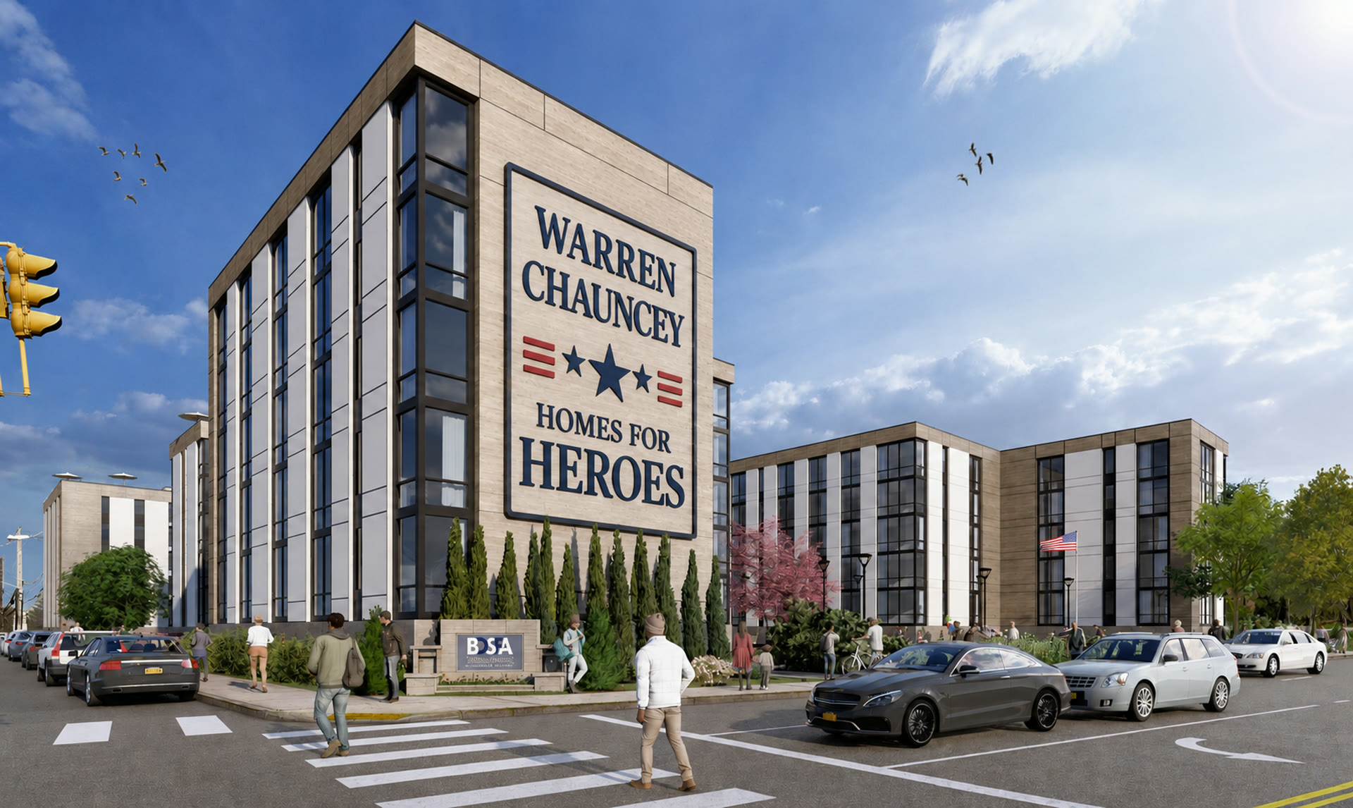 Warren Chauncey Homes for Heroes rendering